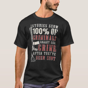 Studien zeigen, dass 100 von Kriminellen weniger V T-Shirt