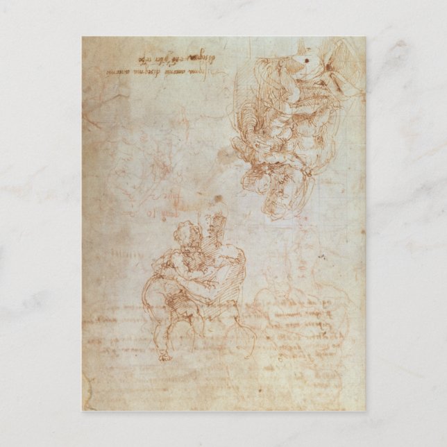 Studien zu Madonna und Kind Postkarte (Vorderseite)