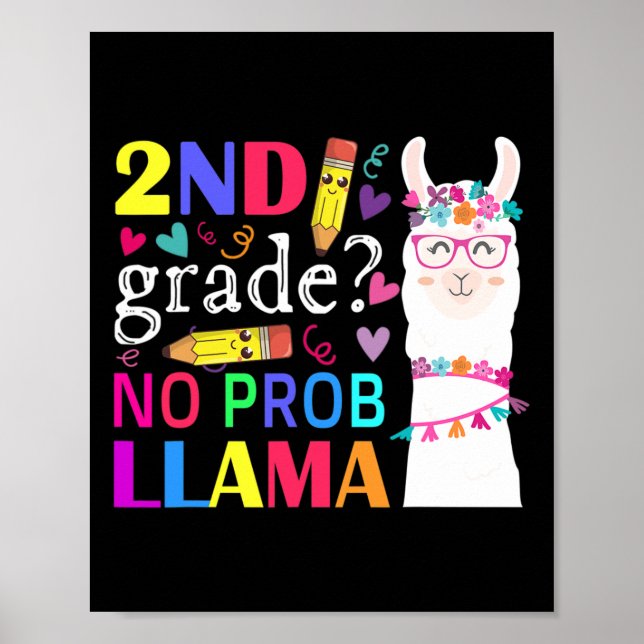 Studienanfänger ohne Prob-Lama Poster (Vorne)