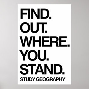 Studiengeografie Poster