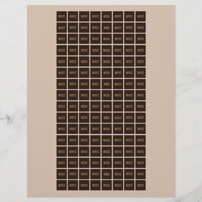 STUDIENKENNZEICHNUNGEN 6 Blatt (Vorderseite)