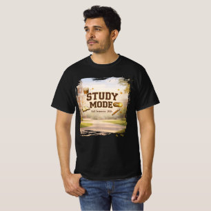 Studienmodus — Shirt mit Fokus auf das Zurück an d