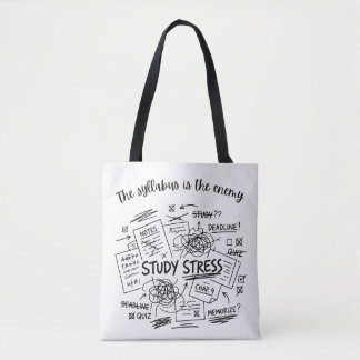 Studienstress Ästhetik-Tasche | Lustige Studentin