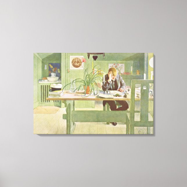 Studienzimmer, Pub. in 'Lasst Licht Hinin'(`Lassen Leinwanddruck (Vorderseite)