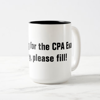 Studieren für die CPA Prüfungs-Tasse Zweifarbige Tasse