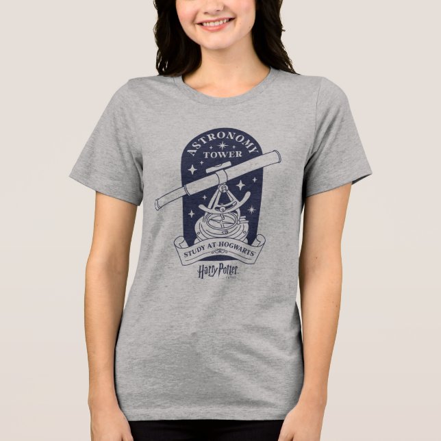 Studieren Sie am HOGWARTS™-Astronomieturm Tri-Blend Shirt (Vorderseite)