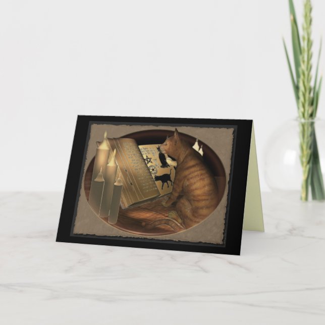 Studieren von Katzen-Lektionen Karte (Vorderseite)