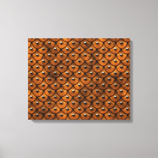 Studiertes Leder 1 gezogene Canvas Leinwanddruck (Vorderseite)