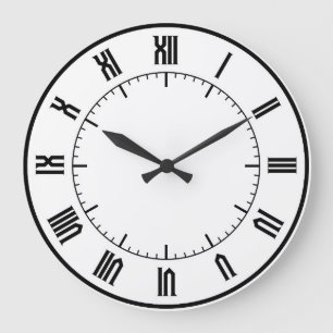 studio432hz roman wall clock große wanduhr