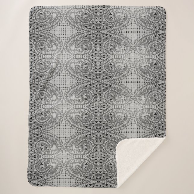 Studio 40: Floral Hamentaschen Sherpadecke (Vorderseite)