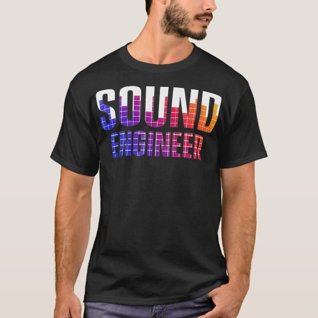Studio Audio Engineer Tools Sound Guy Tech  T-Shirt (Vorderseite)