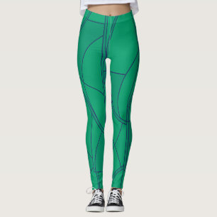 Studio auf der Straße Minimalistisches grünes Must Leggings