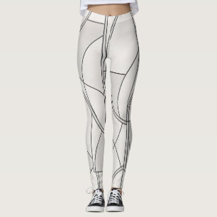 Studio auf der Straße Minimalistisches Muster  Leggings