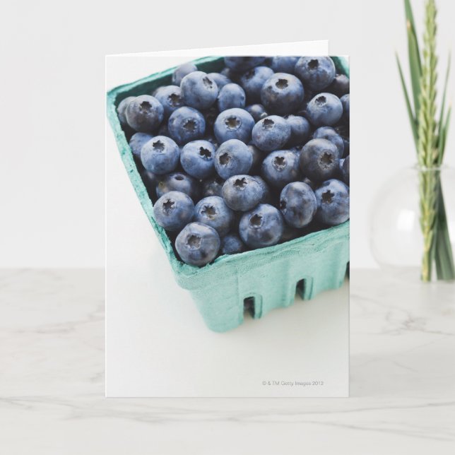 Studio-Aufnahme von Blaubeeren Karte (Vorderseite)