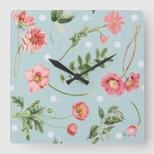 Studio Botanicals Quadratische Wanduhr