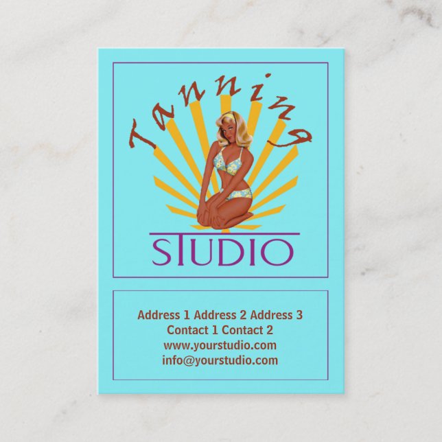 Studio - Business-, Location Card Visitenkarte (Vorderseite)