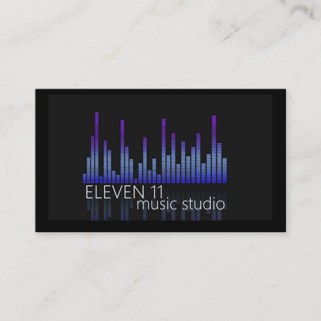 Studio für berufliche Musikaufnahmen Visitenkarte (Vorderseite)