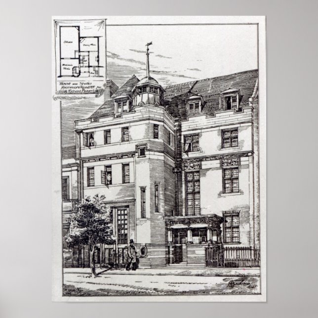 Studio für Bildhauer, 1892 Poster (Vorne)