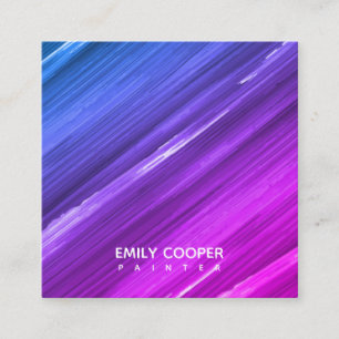 Studio für moderne Künstler Quadratische Visitenkarte