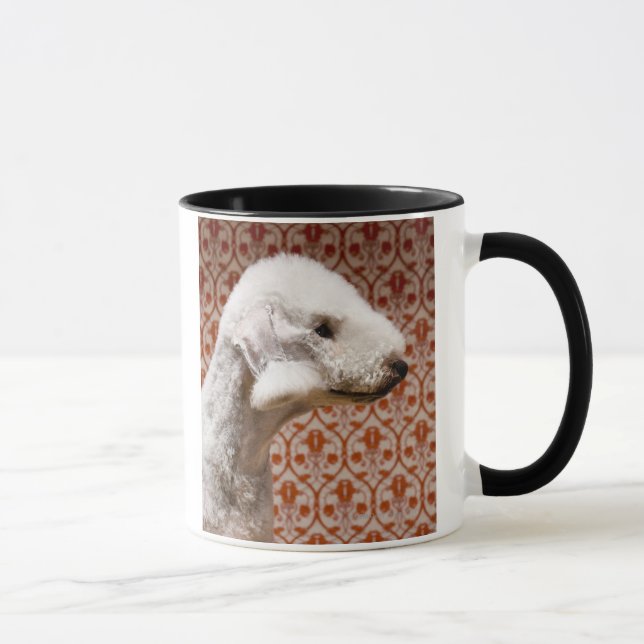 Studio geschossen von Bedlington Terrier Tasse (Rechts)