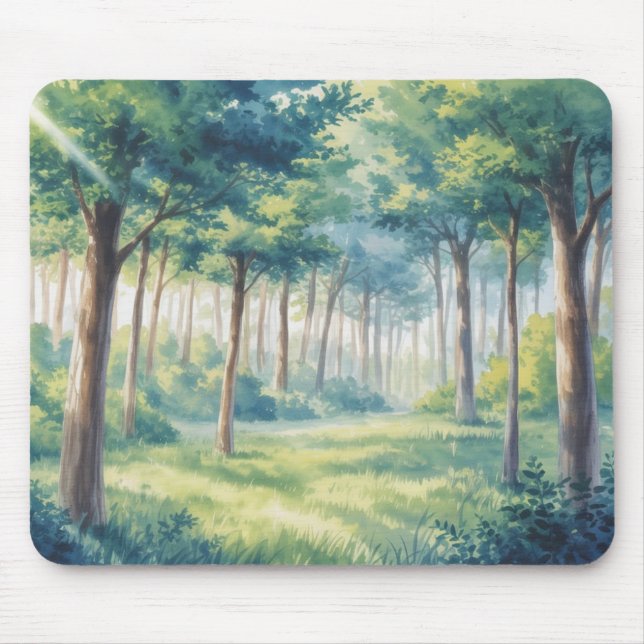 Studio Ghibli Inspired Forest Mousepad (Vorne)