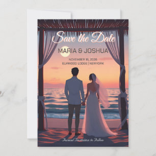 Studio Ghibli Style Save the Date Einladung