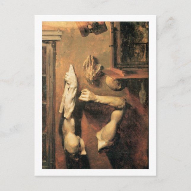 Studio Interieur mit Postkarte (Vorderseite)