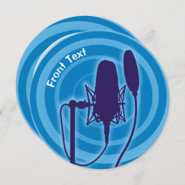 Studio Mikrofon Einladung