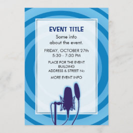 Studio Mikrofon Einladung