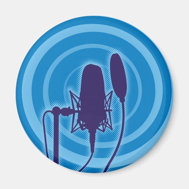 Studio Mikrofon Magnet (Vorne)