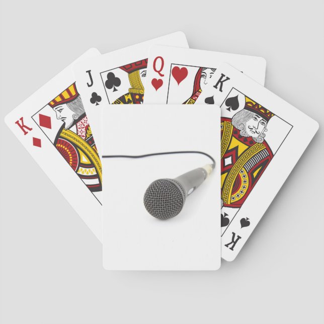 Studio-Mikrofon Spielkarten (Rückseite)