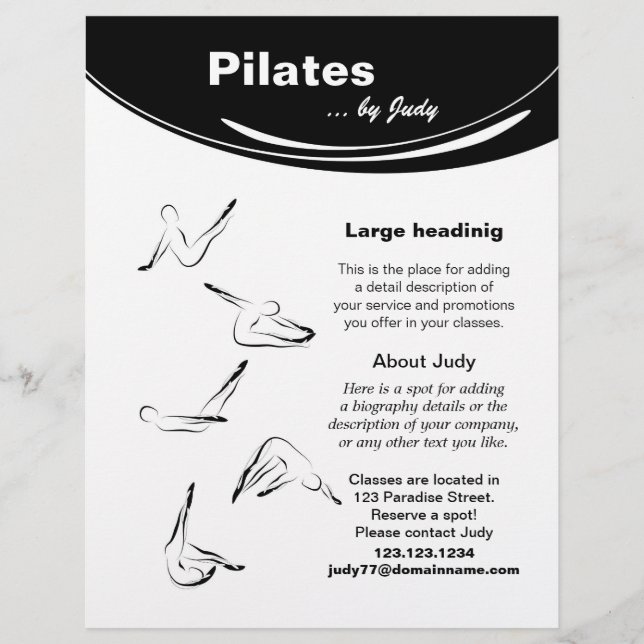 Studio Pilates Flyer (Vorne)