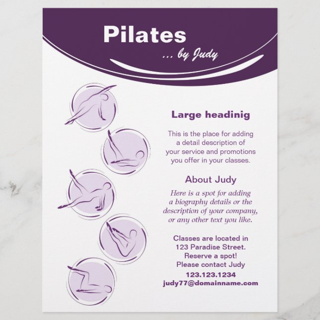 Studio Pilates Flyer (Vorne)