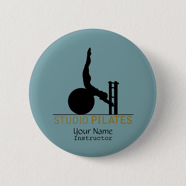 Studio-Pilates - Schaltfläche Button (Vorderseite)