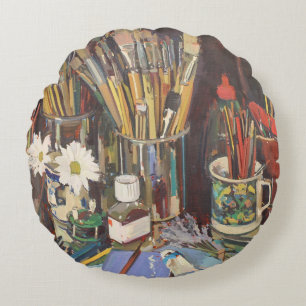 Studio-Stillleben 2012 Rundes Kissen