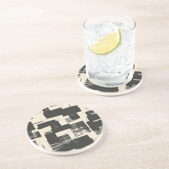 Studio Stroke Abstrakt Getränkeuntersetzer (Seite)