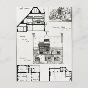 Studio und Hütte für Miss Rosa Corder Postkarte