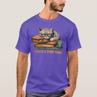 Studium Cat Cat Illustration Kunst Geschenk T-Shirt