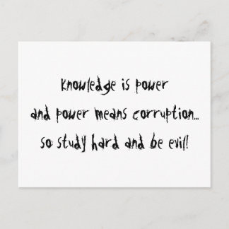 Studium Hard Postkarte