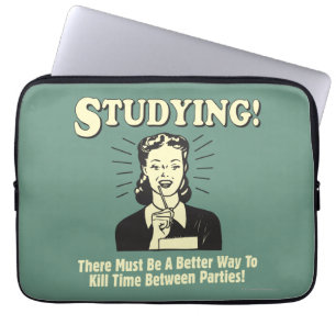 Studium: Tote Zeit Laptopschutzhülle