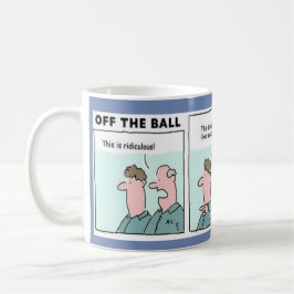 Studs, die beim Fußball eintreffen Kaffeetasse