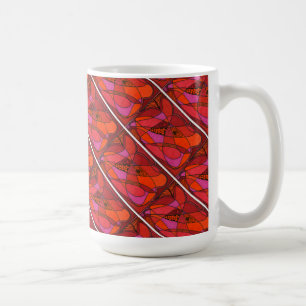 "Study in Reds" geteerte abstrakte Design-Tasse Tasse