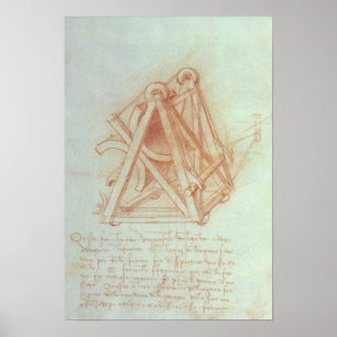 Study of the Wooden Framework with Casting Poster