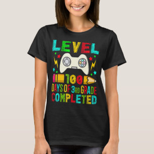 Stufe 100 Tage 3. Klasse abgeschlossen Grundschule T-Shirt