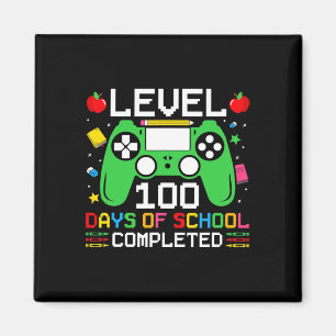 Stufe 100 Tage der Schule abgeschlossen Gaming Kle Magnet