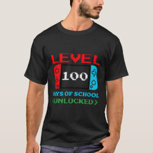 Stufe 100 Tage der Schule entsperrt 3 T-Shirt