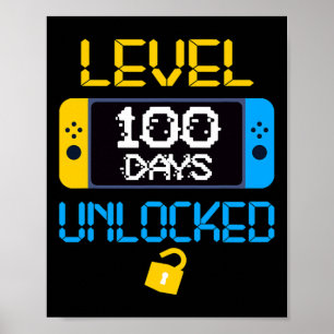 Stufe 100 Tage Schulfreund Poster