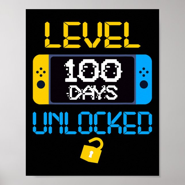 Stufe 100 Tage Schulfreund Poster (Vorne)