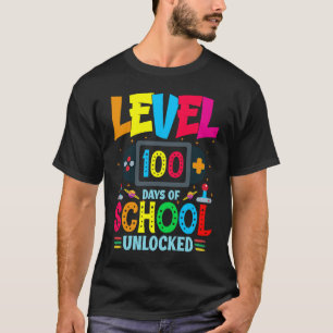 Stufe 100 Tage unverschlossenes Computerspiel T-Shirt