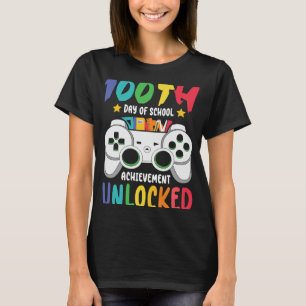 Stufe 100 Tage unverschlossenes Gamer-Videospiel T-Shirt
